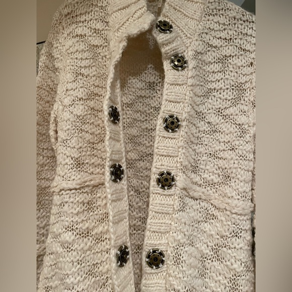 Free People Button-Down Long Knit Cardigan - Picture 4 of 6